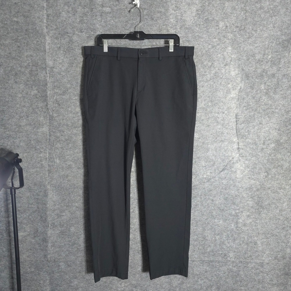Michael Kors Performance Pants Mens 36W x 30L Dark Grey Stretch Chino Trousers